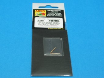 Aber A48 005 Set of 2 barrels for German 13mm aircraft machine guns MG 131 (early type) 1/48 – obrázek 2
