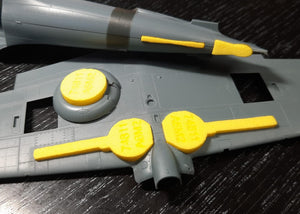 Omask 74811 A6M2 Zero wheel bay plugs (for Eduard) 1/48 – image 2