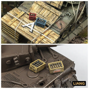 Liang 0434 Beer Soda Bottle Crates WWII x 8 1/48 - 1/72 – image 6