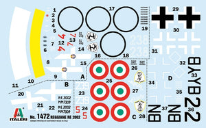Italeri 1472 Reggiane Re.2002 Ariete 1/72 – immagine 3
