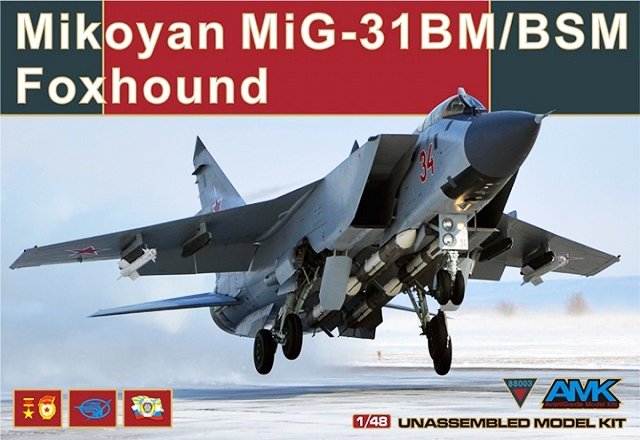 AMK 88003 Mikoyan MiG-31BM/BSM Foxhound 1/48