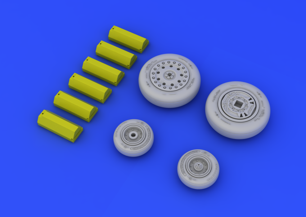 Eduard 648114 F-4B/ N wheels 1/48 (Academy) – image 5