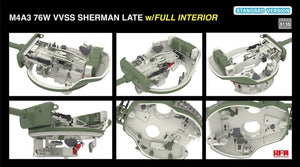 Rye Field Model 5135 M4A3 76W VVSS Sherman Late Standart Version Full Interior 1/35 – image 5