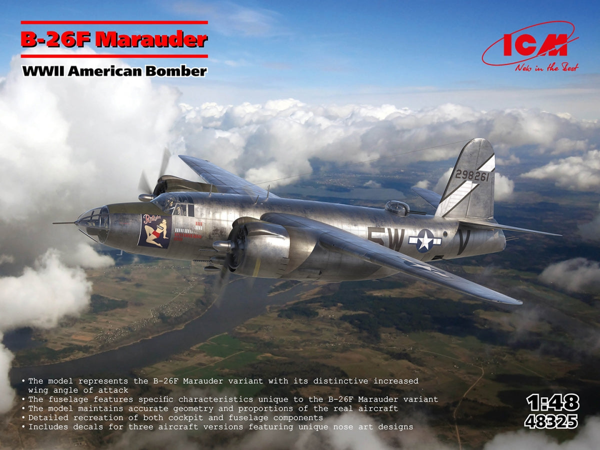 ICM 48325 B-26F Marauder Bombardier américain de la Seconde Guerre mondiale 1/48