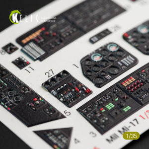 KELIK K35005 MI-17 NATO (BLACK VERSION) INTERIOR 3D DECALS FOR TRUMPETER 1/35 – immagine 3