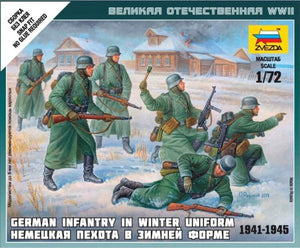 Zvezda 6198 Infanterie allemande (uniforme d&amp;#39;hiver, 1941-1945) 1/72