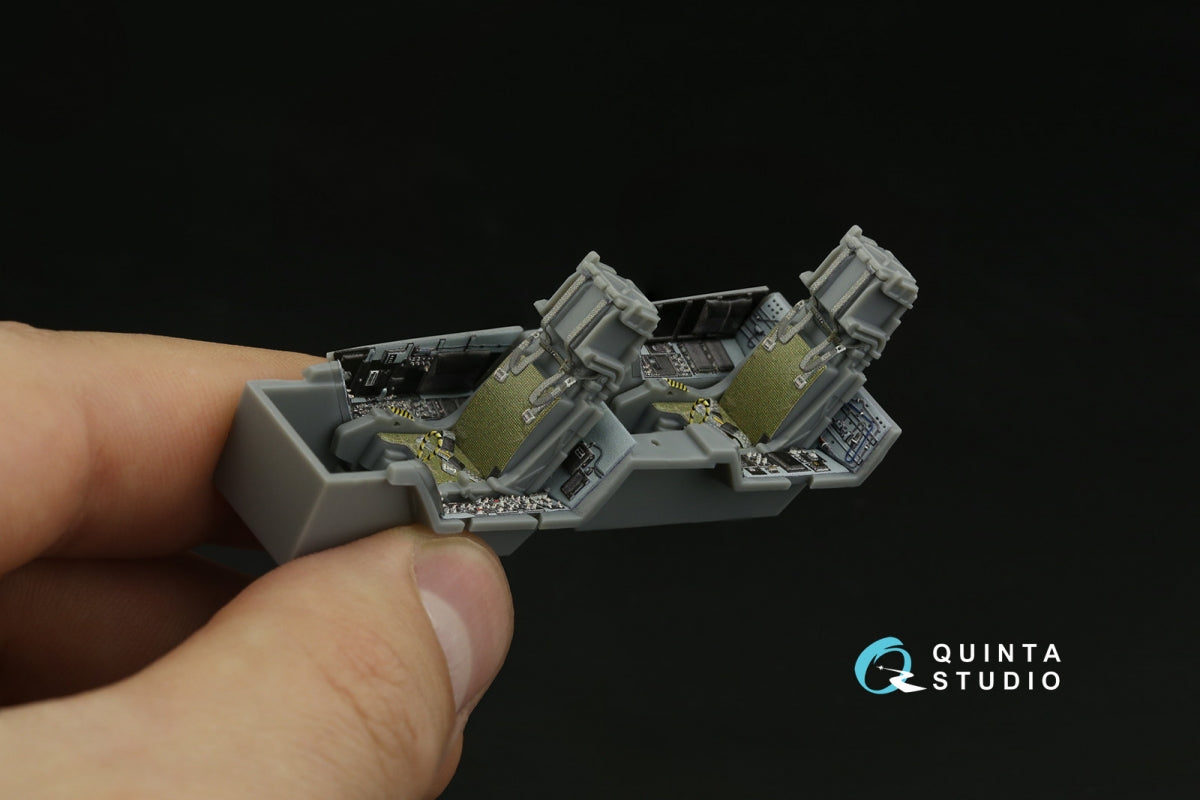 Quinta Studio QD48374 F/A-18F early 3D-Printed &amp;amp; colored Interior on decal paper (Hobby Boss) 1/48 – Bild 11