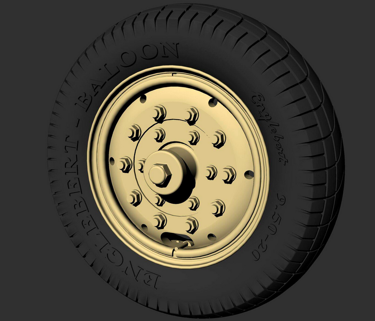 Panzer Art RE35-594 Rolls-Royce AC Road wheels (Engelbert) 1/35 – obrázek 2