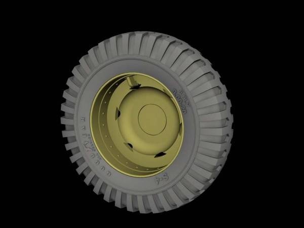 Panzer Art RE35-524 Front road wheels for M3 “Half Track” (Goodyear) 1/35 – obrázek 2