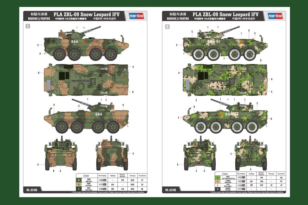 Hobby Boss 82486 PLA ZBL-09 Snow Leopard IFV 1/35 – obrázek 3