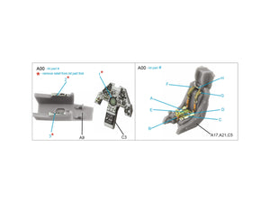 Quinta Studio QD72125 Harrier Gr.3 late 3D-Printed colored Interior on decal paper (Airfix) 1/72 – image 11