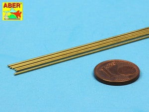 Aber BR08 Brass round rods Ø 0.8mm length 245mm x 6 pcs. – Bild 3