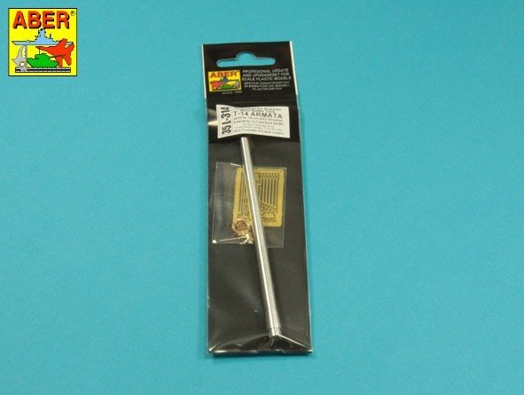 Aber 35L-314 Armament set for the Russian T-14 Armata tank: barrel for 125 mm 2A82-1M and barrel for 12.7 mm Kord MG 1/35