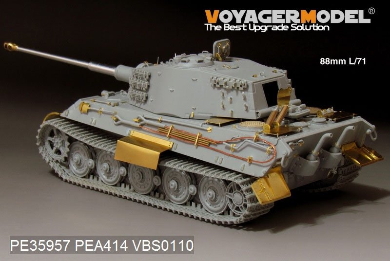 Voyager Model PE35957 WWII German King Tiger (Hensehel Turret) For HOBBYBOSS 84533 1/35 – obrázek 17