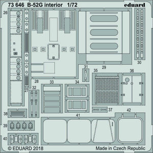 Intérieur du B-52G Eduard 73646, échelle 1/72, MODELCOLLECT