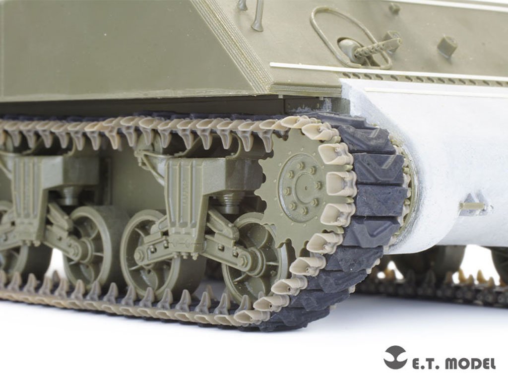 ET Model P35-094 WWII US ARMY M4 Sherman Extended End Connectors &amp;quot;Duck bill&amp;quot; type 2 1/35 – immagine 2