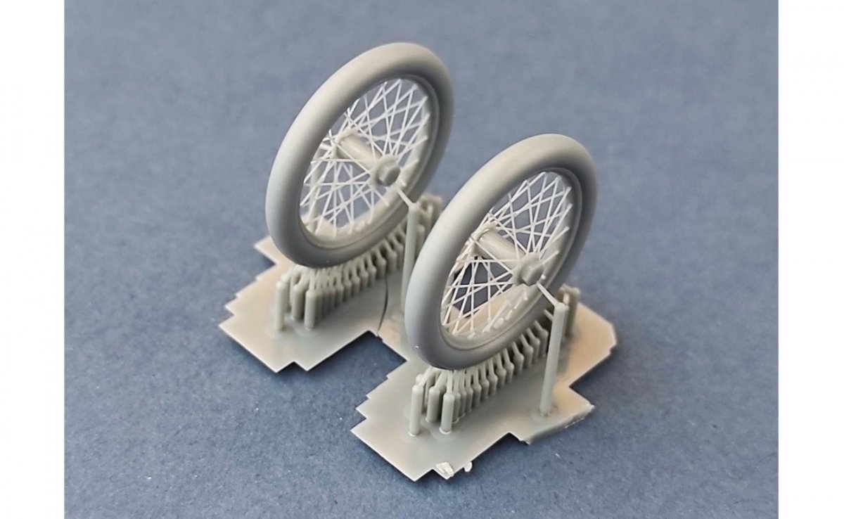 Copper State Models A32-03 Nieuport Spoked Wheels 1/32 – obrázek 3