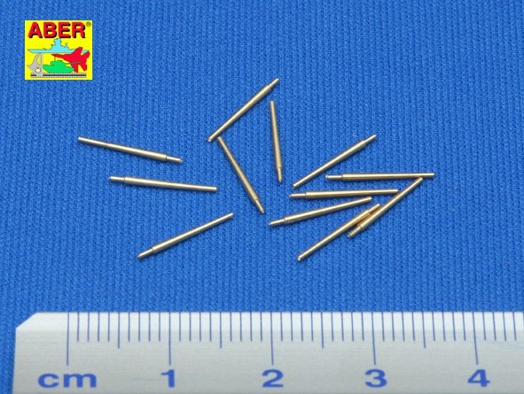 Aber 350L-02 Set of 12 pcs 127mm type 89 A/A long barrels for Japan ships 1/350 – image 2