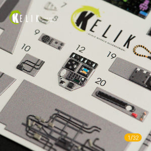 KELIK K32009 F-35C INTERIOR 3D DECALS FOR TRUMPETER KIT 1/32 – image 3