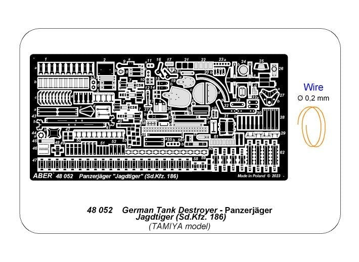 Aber 48052 German Jagdtiger Tank Destroyer - Sd.Kfz. 186 / Panzerjäger Jagdtiger Sd.Kfz.186 - GERMAN TANK DESTROYER 1/48 – image 7