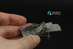Quinta Studio QD48658 Hs 129B-3 3D-Printed &amp; coloured Interior on decal paper (Takom) 1/48