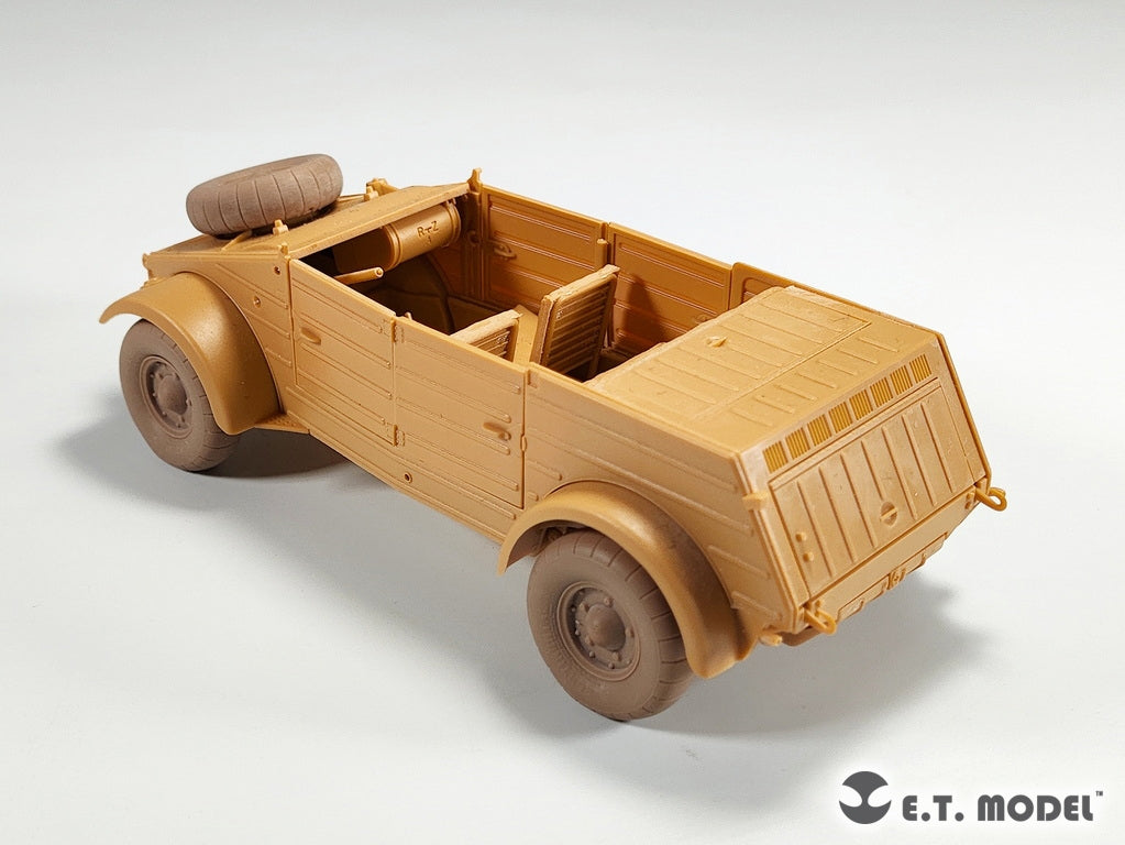 ET Model P35-139 WWII German Kübelwagen Type82 Sagged wheels Balloon tire For TAMIYA Kit 1/35 – Bild 6