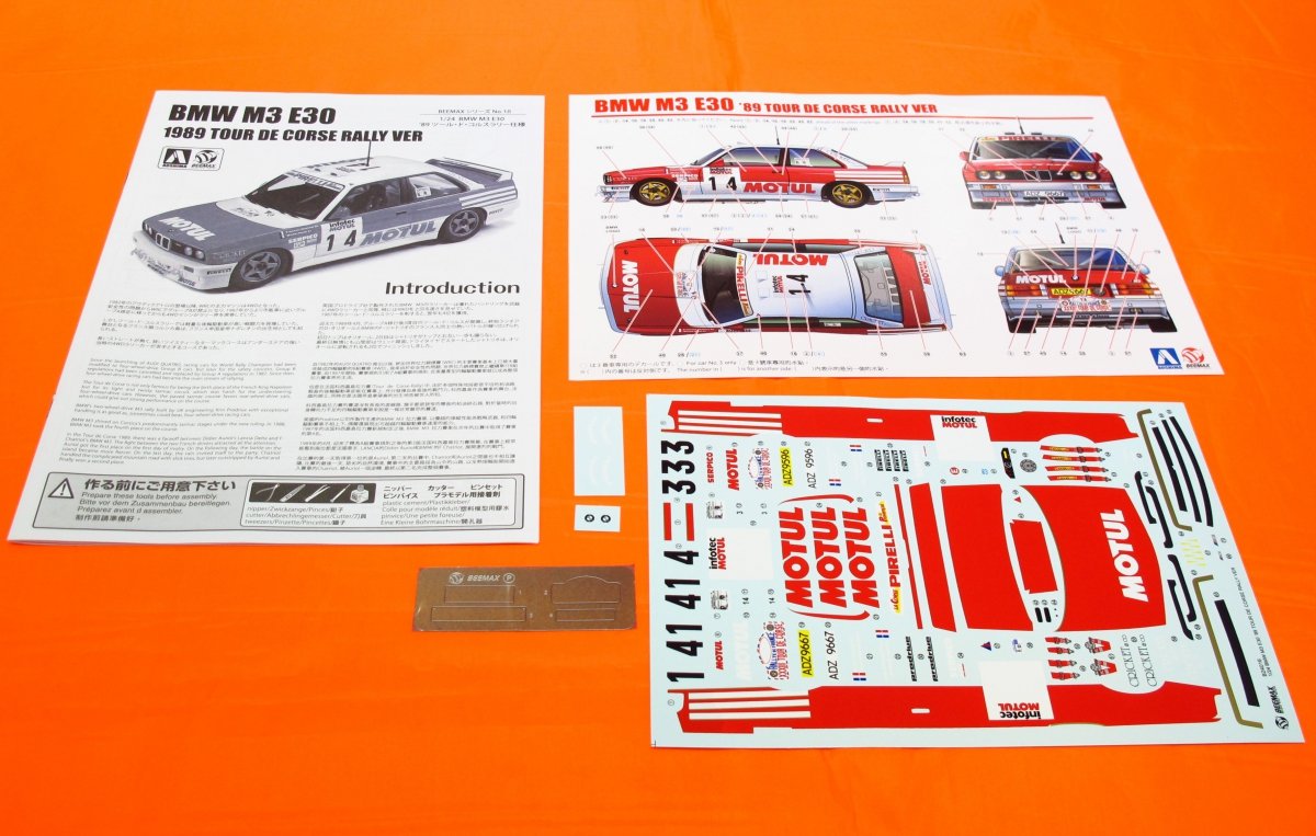 Beemax 24016 BMW M3 E30 Tour De Corse Rally Group 1/24 – Bild 6