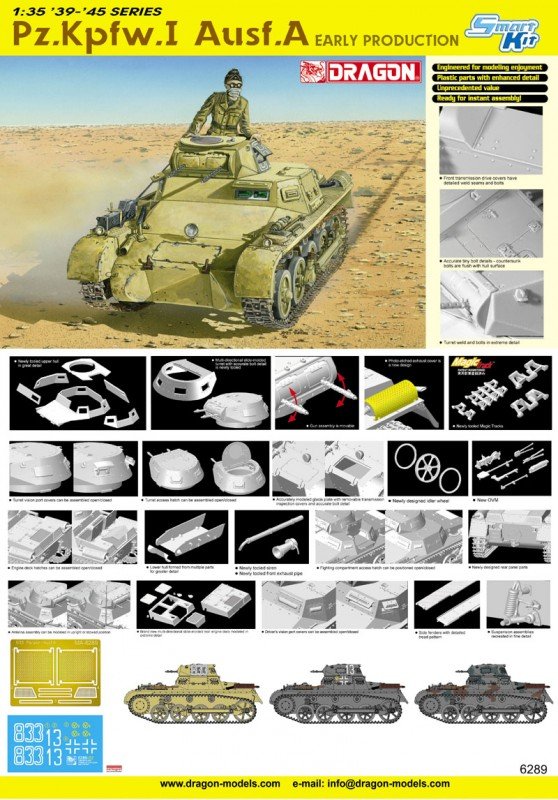 Dragon 6289 Pz.Kpfw. I Ausf. A 1/35 – zdjęcie 2