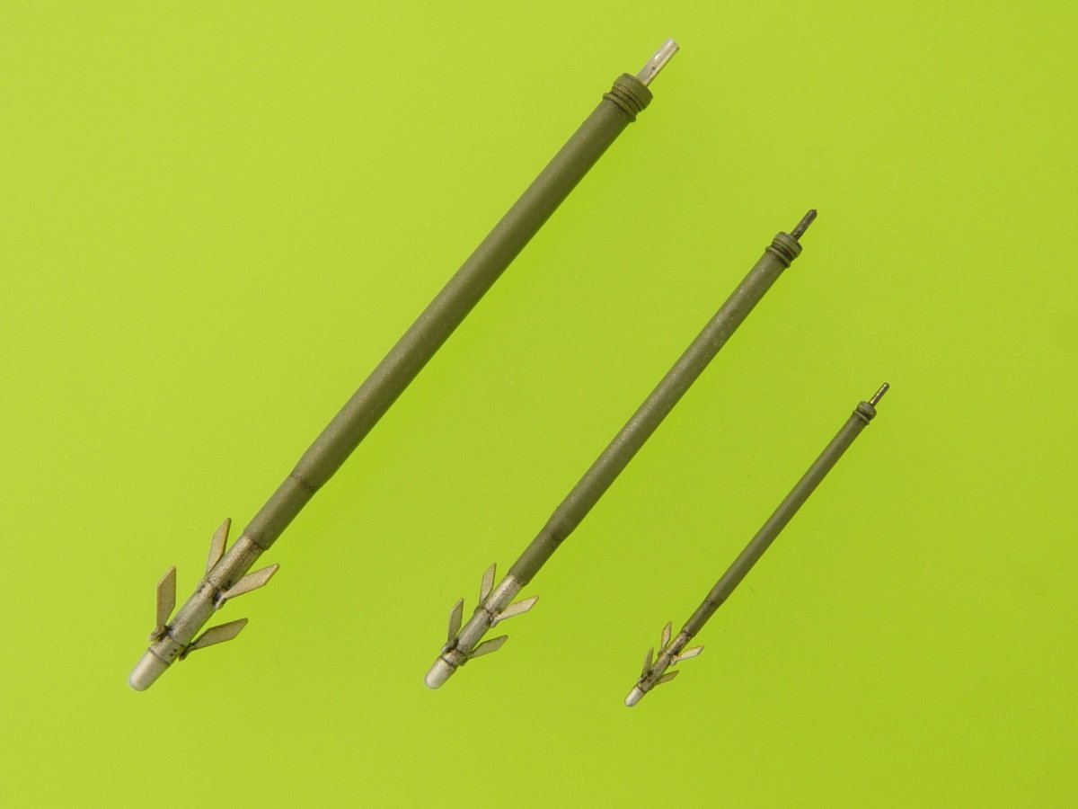 Master AM-72-110 Mi-24 (Hind D/E) - JakB-12.7 machine gun barrel and DUAS probe (metal and resin parts) 1/72 – immagine 11