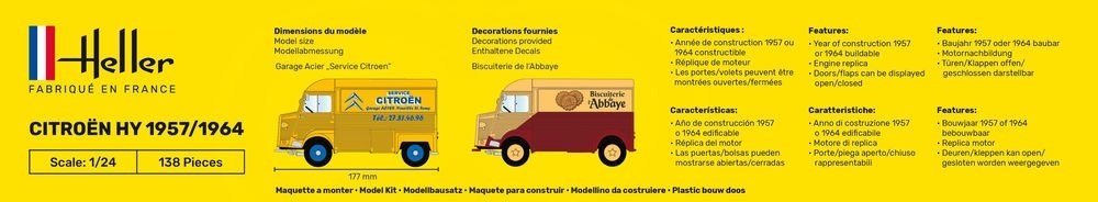 Heller 80744 Citroen HY 1957/1964 Service Citroen 1/24 – immagine 3