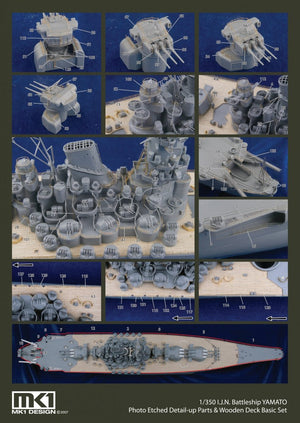 MK1 Design MD-35023 New Yamato Wooden Deck 1/350 – immagine 5