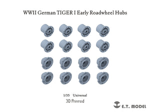 ET Model P35-295 WWII German TIGER I Early Roadwheel Hubs 1/35