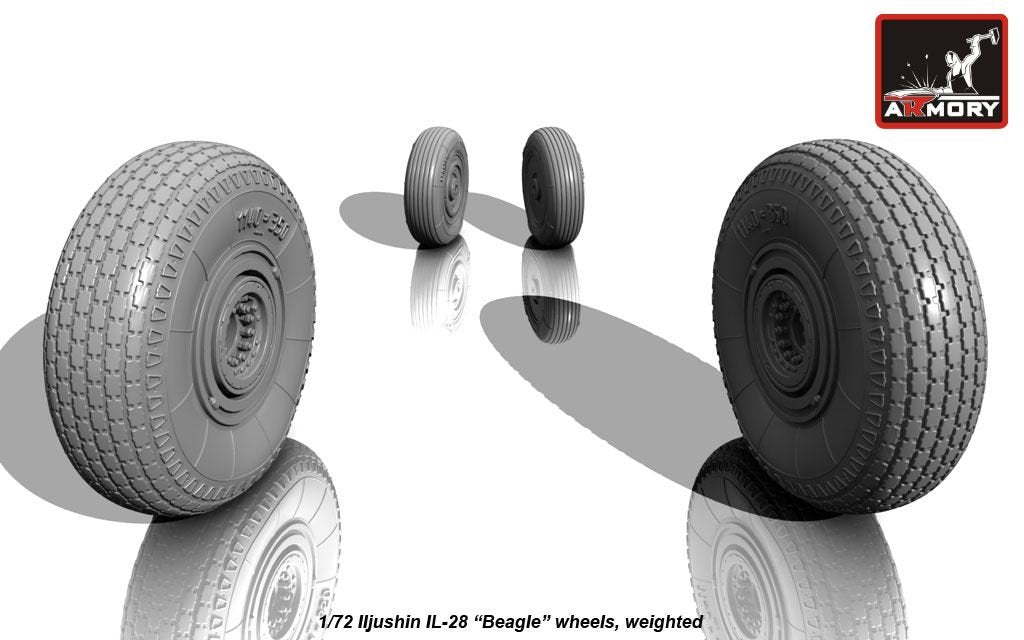 Armory Models AW72040 Iljushin IL-28 Beagle wheels, weighted 1/72 – image 5