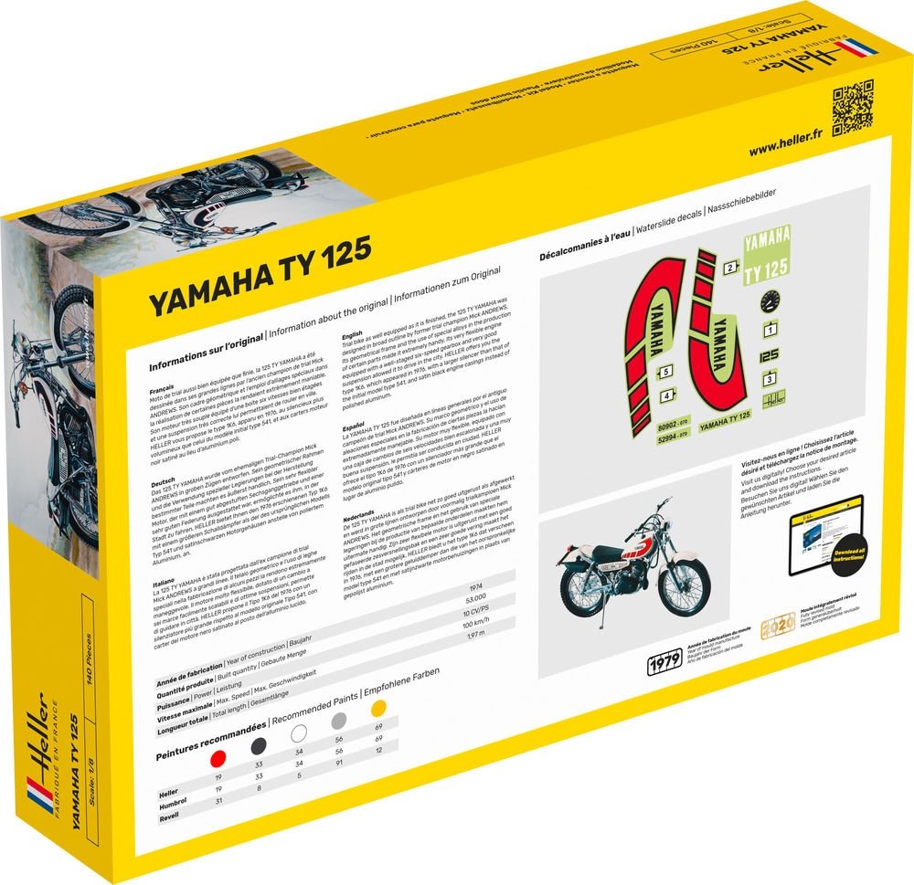 Heller 80902 Yamaha TY 125 1/8 – obrázek 2