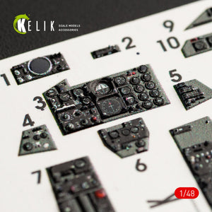 KELIK K48056 F-4G INTERIOR 3D DECALS FOR MENG KIT 1/48 – zdjęcie 5