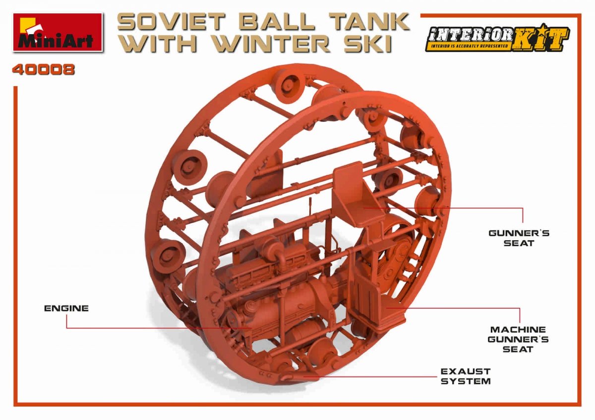 MiniArt 40008 SOVIET BALL TANK w/ WINTER SKI. INTERIOR KIT 1/35 – Bild 17