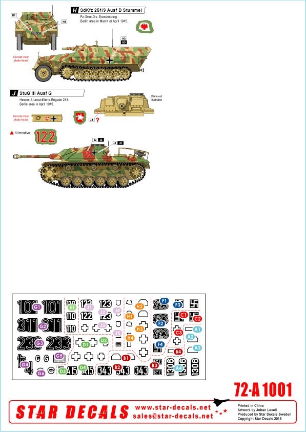 Star Decals 72-A1001 Battle for Berlin &amp;#39;45 1 1/72 – zdjęcie 3