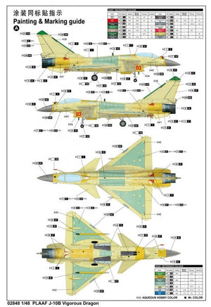 Trumpeter 02848 PLAAF J-10B Vigorous Dragon 1/48 – zdjęcie 7