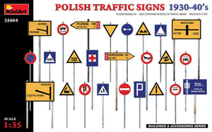 MiniArt 35664 POLISH TRAFFIC SIGNS 1930-40&amp;#39;s 1/35