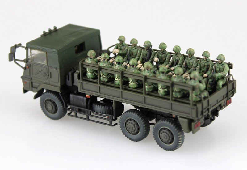 Aoshima 01209 JGSDF Type 73 Truck w/Figures 20pcs 1/72 – image 4
