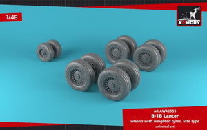 Armory Models AW48333 B-1B Lancer wheels w/ weighted tires, late 1/48 – zdjęcie 3