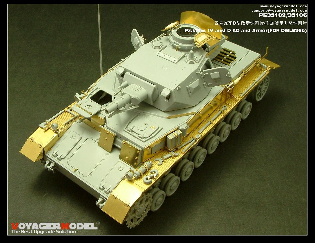 Voyager Model PE35102 Pz.KPfw. IV Ausf D For DRAGON 6265 1/35 – Bild 2
