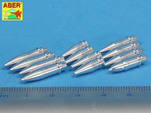 Aber 16073 Panzer IV various 7.5 cm ammo projectiles x 12 pcs. (1/16) – Bild 2