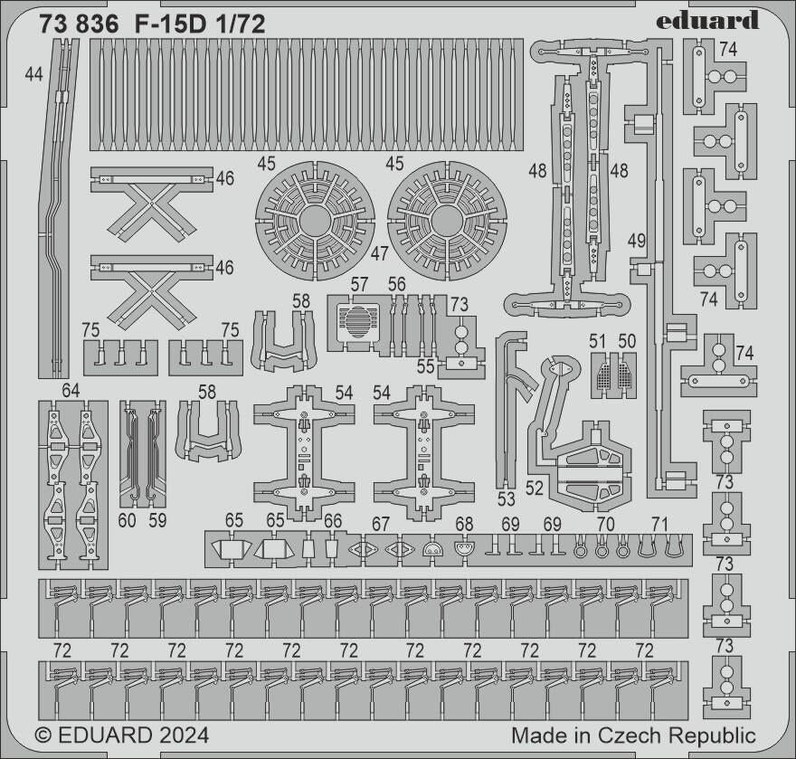 Eduard 73836 F-15D FINE MOLDS 1/72 – zdjęcie 2
