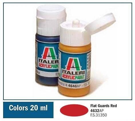 Italeri 4632AP FLAT GUARDS ROUGE 20ml