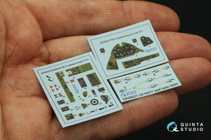 Quinta Studio QD48427 F6F-5 Hellcat 3D-Printed colored Interior on decal paper (Eduard) 1/48 – image 2