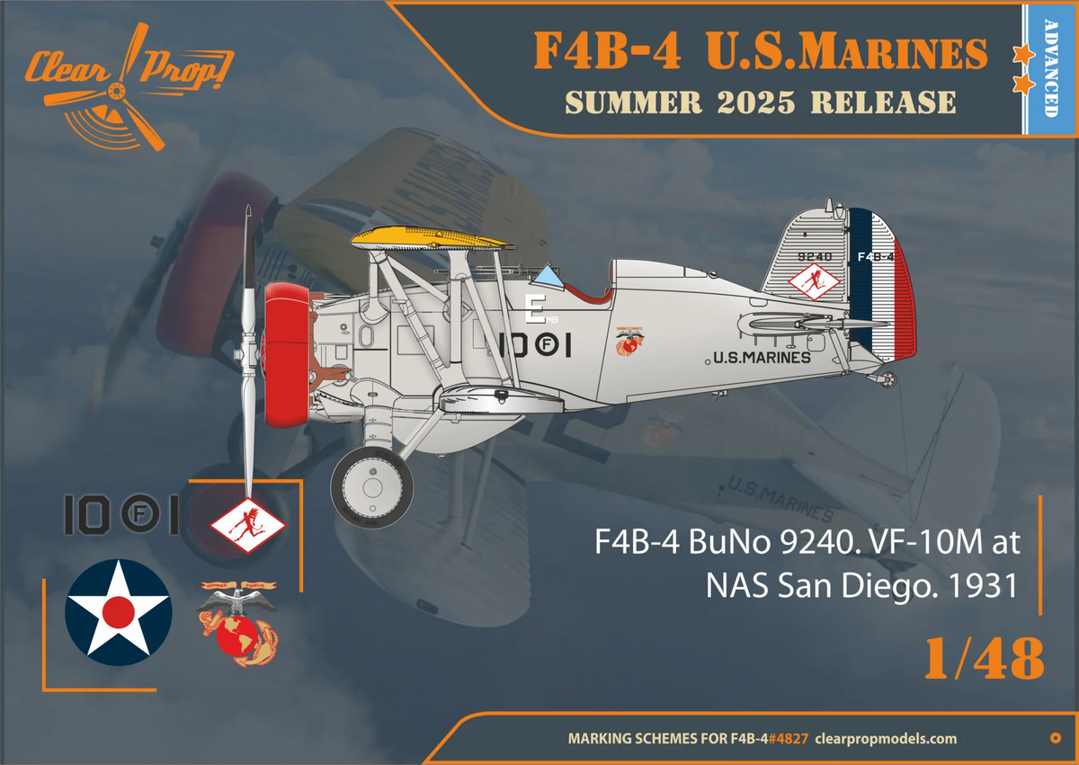 Clear Prop! CP4827 Boeing F4B-4 in US Marines Service 1/48 – image 3