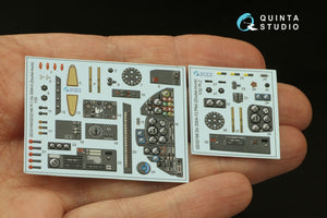 Quinta Studio QD32166 Do 335A-12 3D-Printed &amp;amp; colored Interior on decal paper (Zoukei-Mura) 1/32 – Bild 17