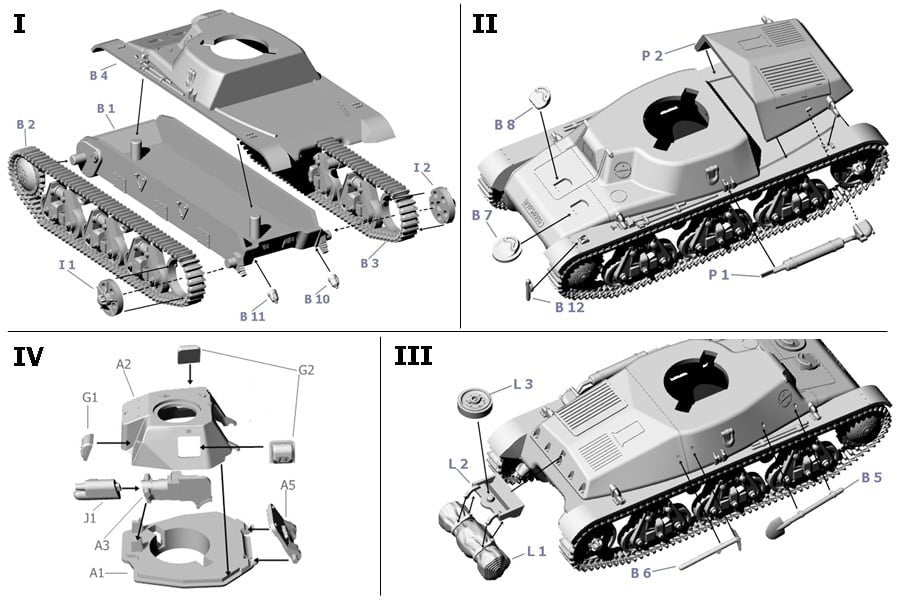 First To Fight PL081 - PzKpfw 38(t) Ausf. A (LT VZ .38) German Light Tank 1/72 – Bild 4
