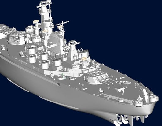Trumpeter 05762 USS Alabama (BB-60) 1/700 – obrázek 4